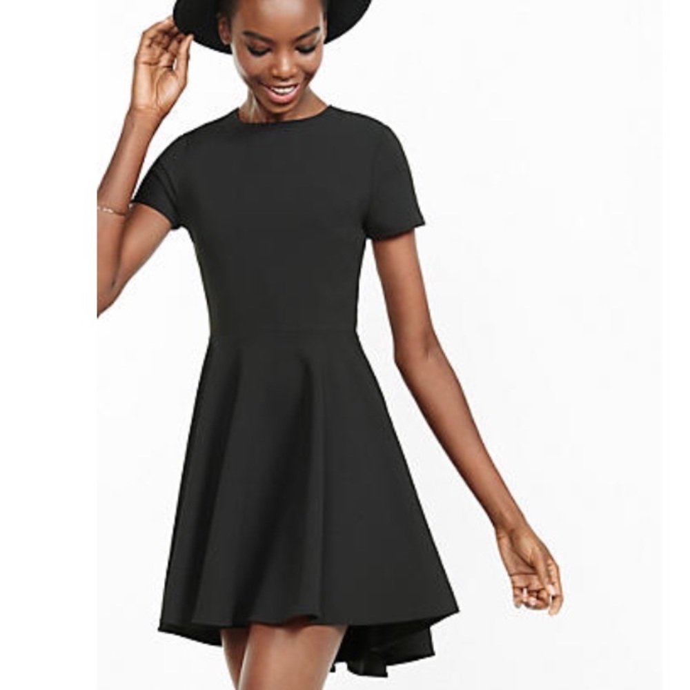 Express- Hi Lo Hem, Fit and Flare Dress